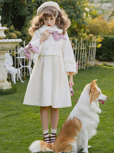 Sweet Lolita Dress Polyester Long Sleeves Bows Dress