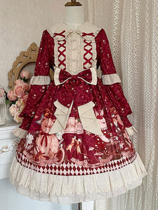 Sweet Lolita Dress Polyester Long Sleeves Dress Lolita Dress