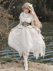 Sweet Lolita Dress Polyester Long Sleeves Dress Sweet Lolita Dress