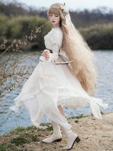 Sweet Lolita Dress Polyester Long Sleeves Dress Sweet Lolita Dress