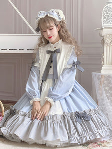 Sweet Lolita Dress Polyester Long Sleeves Sweet Dress