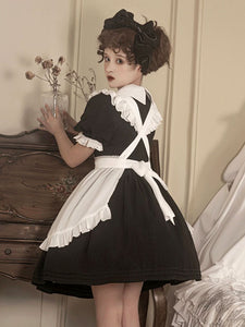 Sweet Lolita Dress Polyester Short Sleeves Lolita Dress