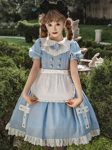 Sweet Lolita Dress Polyester Short Sleeves Sweet Lolita Dress