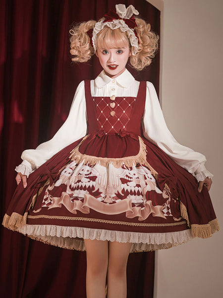 Sweet Lolita Dress Polyester Sleeveless Dress