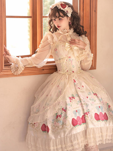 Sweet Lolita Dress Polyester Sleeveless Jumper Sweet
