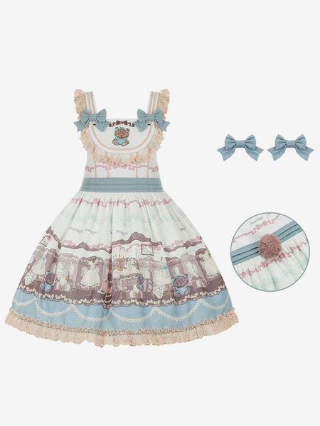 Sweet Lolita Dress Polyester Sleeveless Lolita Dress