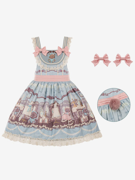 Sweet Lolita Dress Polyester Sleeveless Lolita Dress