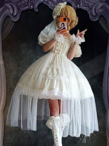 Sweet Lolita Dress Polyester Sleeveless Lolita Wedding Dress