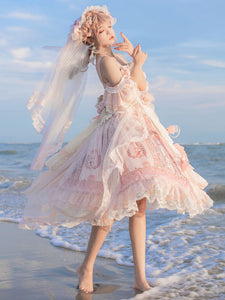 Sweet Lolita Dress Polyester Sleeveless Lolita Wedding Dress Lolita Dress