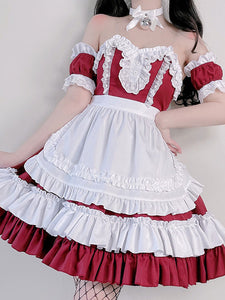 Sweet Lolita Dress Polyester Sleeveless Ruffles Dress
