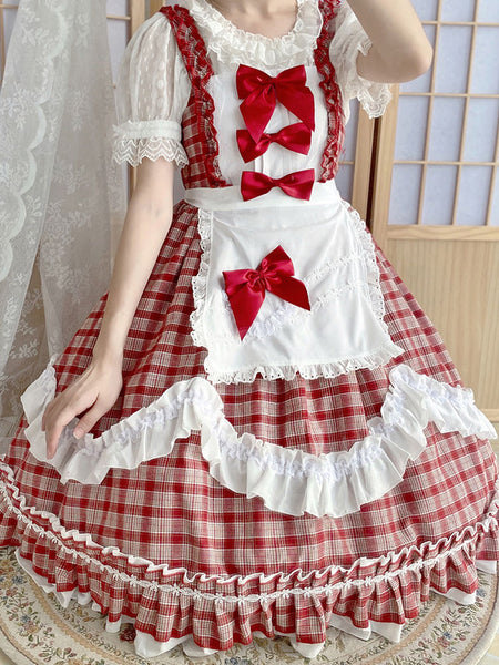 Sweet Lolita Dress Polyester Sleeveless Sweet Dress Lolita Dress