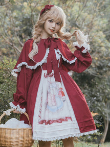 Sweet Lolita Dress Polyester Sleeveless Sweet Jumper Skirt Lolita Dress