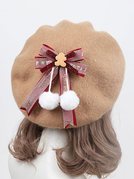 Sweet Lolita Hat Bows Accessory Red Lolita Accessories