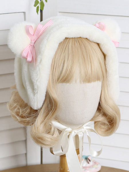 Sweet Lolita Hat Bows Accessory White Lolita Accessories