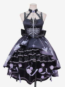Sweet Lolita Petticoats Polyester Applique Accessory Purple Woven Lolita Underskirt
