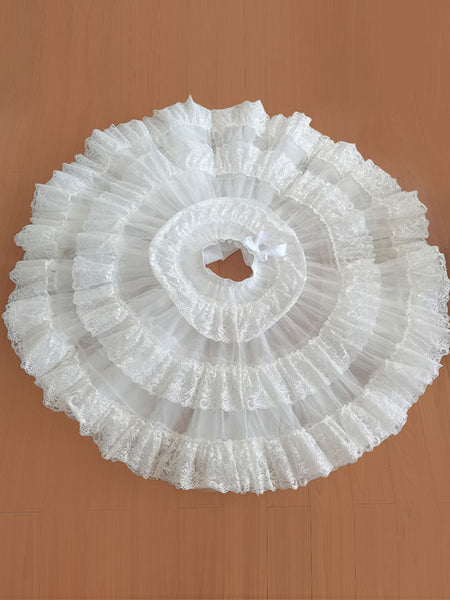 Sweet Lolita Petticoats Polyester Lace White Lolita Skirt