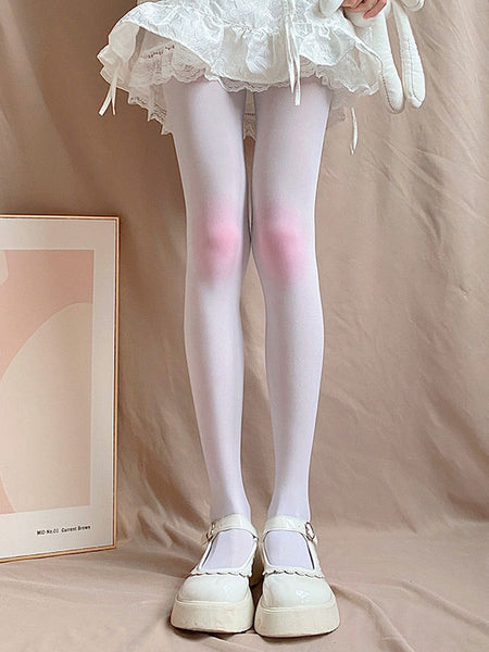 Sweet Lolita Tights White Accessory Polyester Ombre Lolita Accessories