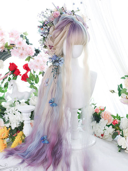 Sweet Lolita Wigs Long Heat-resistant Fiber Lilac Lolita Accessories