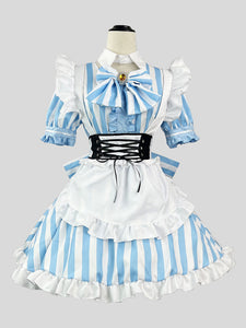 Sweet Maid Lolita Dress Polyester Short Sleeves Straps Lolita Dress
