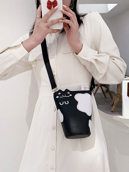 White Lolita Bag PU Leather PU Leather Cross-body Bag Lolita Accessories