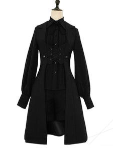 【HOT SALE】Prince Lolita Lace-up Long Vest