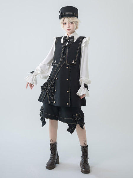 【Pre-sell】 Gothic Lolita Ouji Fashion Long Waistcoat
