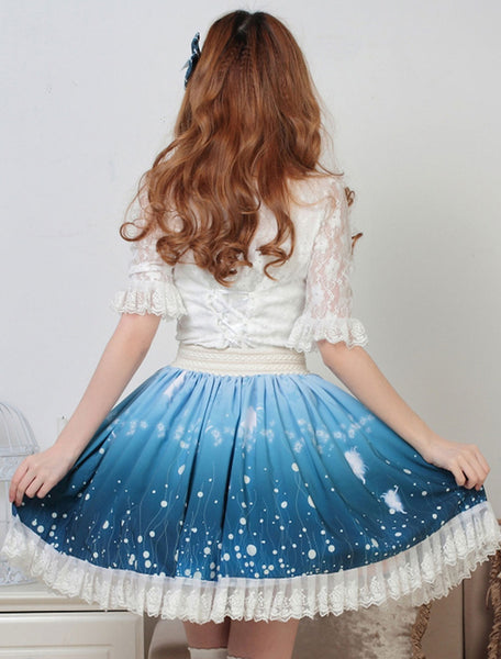 Sweet Lolita Skirt Wizard Of The Night Kawaii Lolita SK Lolita Skirt