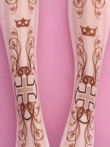Sweet Lolita Socks Pinks Printed Lolita Stocking