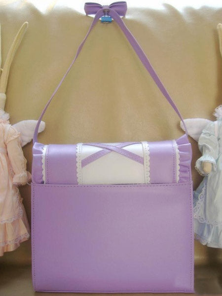 Fashion Bows PU Leather Lolita Bag