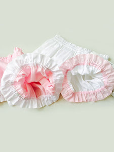 Sweet Lolita Bloomers Cotton Bow Ruffled Lolita Short Pumpkin Pants