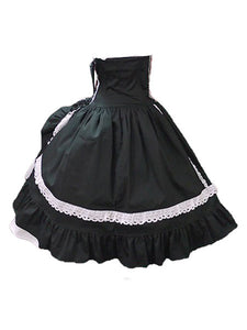 Sweet Lolita Skirt SK Cotton Layered Ruffles Two Tone Lolita Skirt