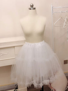 White Lolita Petticoats Tulle Lolita Crinoline Underskirt