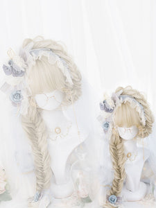 Sweet Lolita Wig Long Curly Lolita Hair Wigs With Blunt Bang