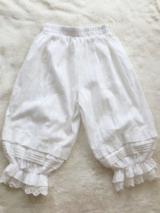 Sweet Lolita Pant Jacquard White Loose Lolita Trousers