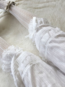 Sweet Lolita Pant Jacquard White Loose Lolita Trousers