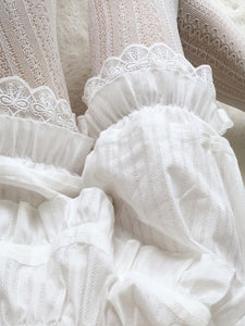Sweet Lolita Bloomers White Jacquard Loose Lolita Shorts