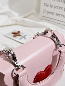 Sweet Lolita Bag Pink PU Leather Handbag Lolita Accessories