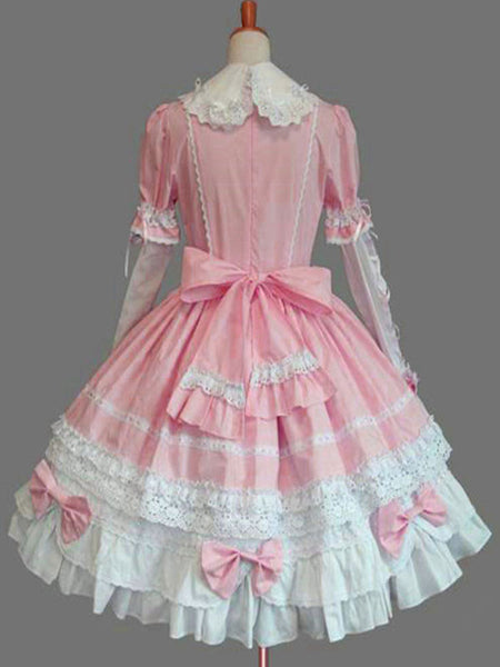 Classic Lolita OP Dress Pink Ruffles Lolita One Piece Dresses