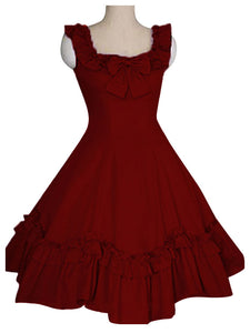 Sweet Lolita JSK Dress Ruffles Black Lolita Jumper Skirts