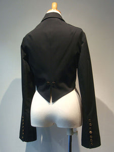 Gothic Lolita Coats Black Christmas Metal Details Cotton Blend Lolita Outwears