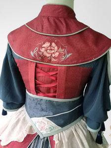 Chinese Style Lolita OP Dress Infanta Kimono Pleated Fringe Pleated Lolita One Piece Dresses