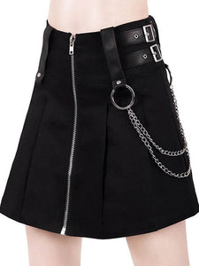 Gothic Lolita SK Rivet Chains Militory Lolita Skirts