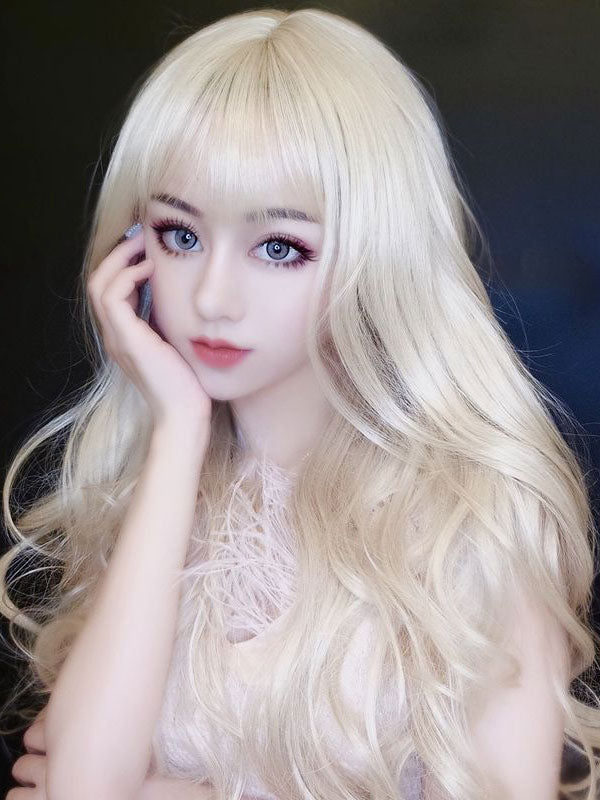 Lolita Wig Long Heat Resistant Fiber Tousled Wavy Lolita Hair Wig