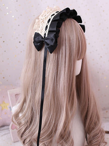 Sweet Lolita Headdress Lace Bow Lolita Headband