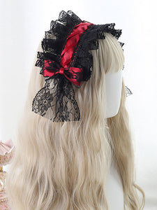 Gothic Lolita Headdress Lace Bow Lolita Headband