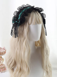 Gothic Lolita Headdress Lace Bow Lolita Headband