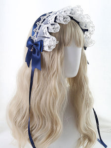 Sweet Lolita Headdress Lace Bows Headband Headwear