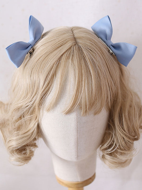 Sweet Lolita Bows Headdress Baby Blue Lolita Hair Accessories