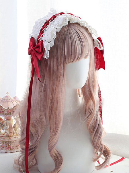 Sweet Lolita Headdress Lace Bows Lolita Headband