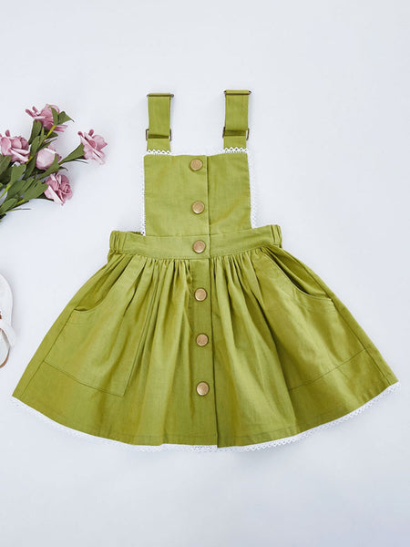 Kids Lolita Dress Set Pinafore Dress And Shirt